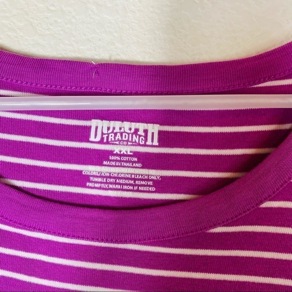 Duluth Trading Company Striped Sleeveless Tank Size: XXL - Picture 4 of 4